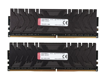 HyperX Predator 16GB (2 x 8GB) DDR4 3200 RAM (Desktop Memory) CL16 XMP Black DIMM (288-Pin) HX432C16PB3K2/16