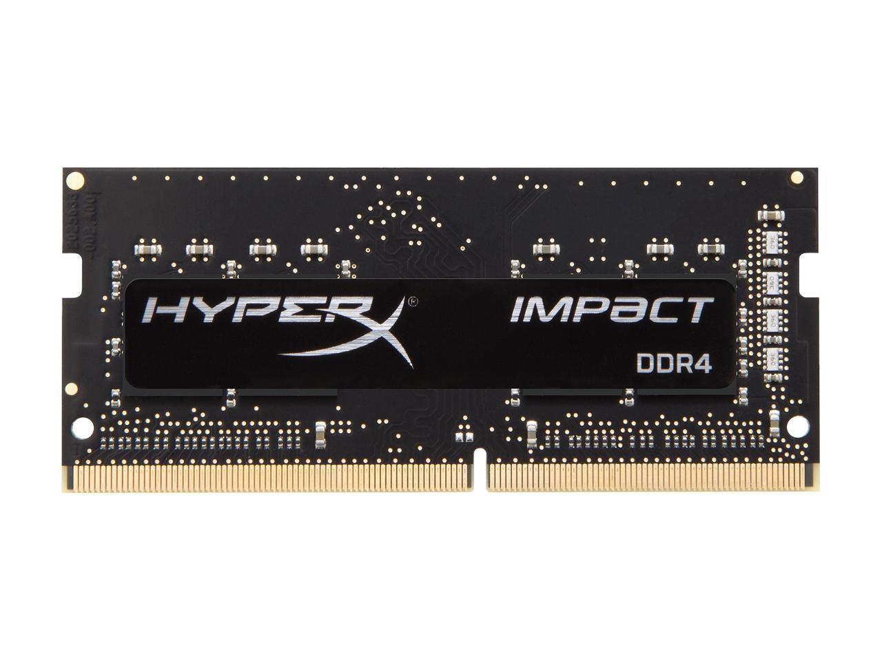 HyperX Impact 16GB (2 x 8GB) DDR4 2666 RAM (Notebook Memory) CL15 XMP SODIMM (260-pin) HX426S15IB2K2/16