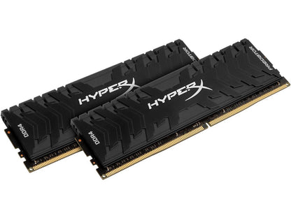 HyperX Predator 16GB (2 x 8GB) DDR4 2666MHz DRAM (Desktop Memory) CL13 1.35V Black DIMM (288-pin) HX426C13PB3K2/16 (Intel XMP)