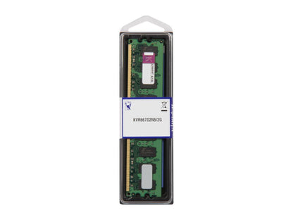 Kingston ValueRAM 2GB 240-Pin DDR2 SDRAM DDR2 667 (PC2 5300) Desktop Memory Model KVR667D2N5/2G