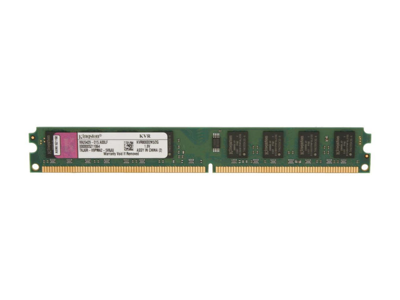 Kingston 2GB 240-Pin DDR2 SDRAM DDR2 800 (PC2 6400) Desktop Memory Model KVR800D2N5/2G