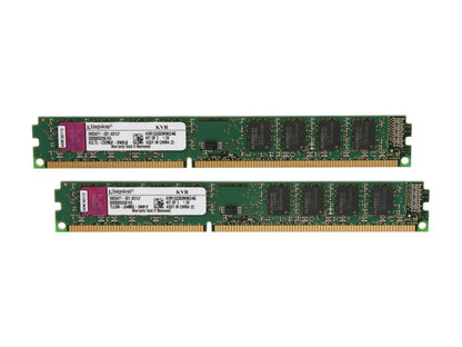 Kingston ValueRAM 4GB (2 x 2GB) 240-Pin DDR3 SDRAM DDR3 1333 (PC3 10600) Desktop Memory Model KVR1333D3N9K2/4G