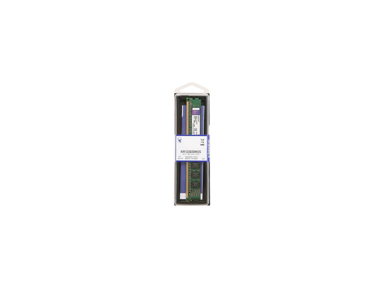 Kingston 2GB 240-Pin DDR3 SDRAM DDR3 1333 Desktop Memory Model KVR1333D3S8N9/2G