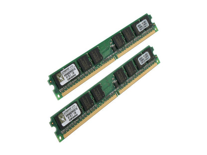 Kingston ValueRAM 1GB (2 x 512MB) 240-Pin DDR2 SDRAM DDR2 400 (PC2 3200) Dual Channel Kit System Memory Model KVR400D2N3K2/1G