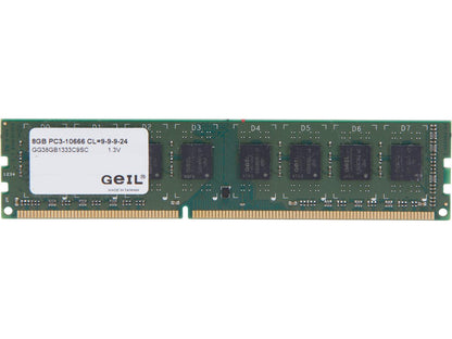 GeIL Green Series 8GB 240-Pin DDR3 SDRAM DDR3L 1333 (PC3L 10600) Desktop Memory Model GG38GB1333C9SC