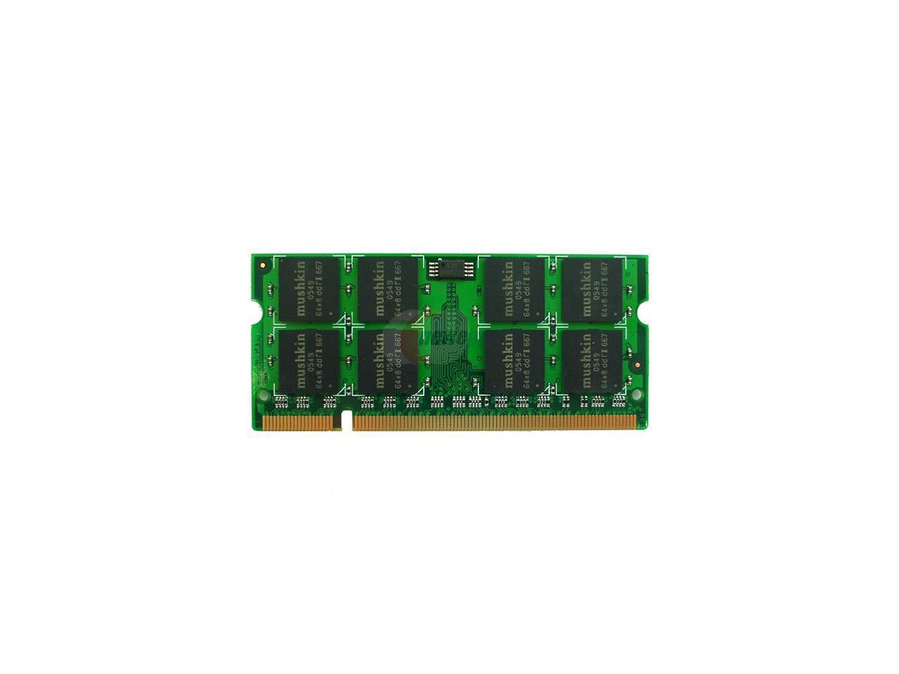 Mushkin 512MB 200-Pin DDR SO-DIMM DDR 266 (PC 2100) Laptop Memory Model 990906