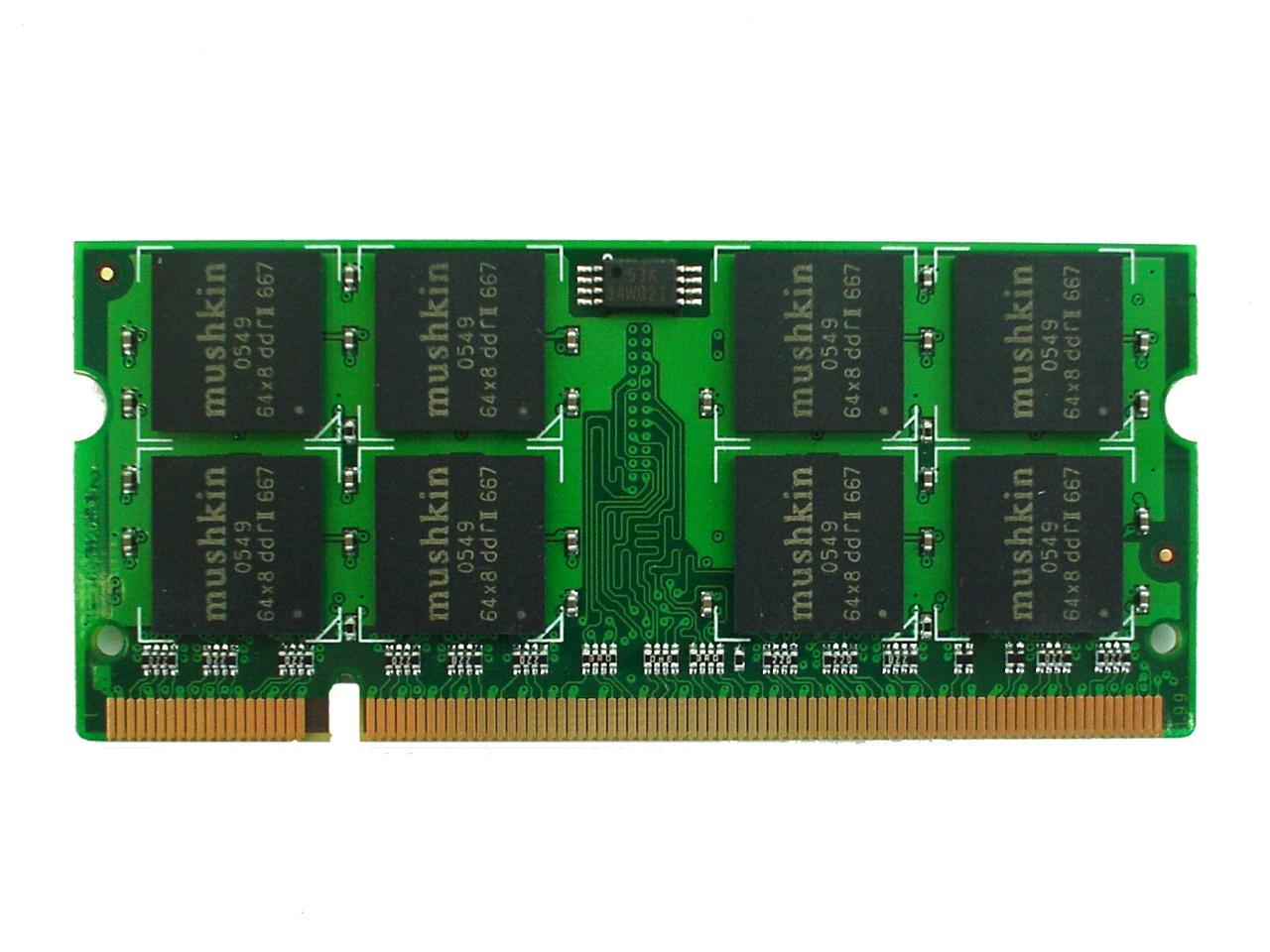 Mushkin Enhanced Essentials 1GB 200-Pin DDR2 SO-DIMM DDR2 667 (PC2 5300) Laptop Memory Model 991504