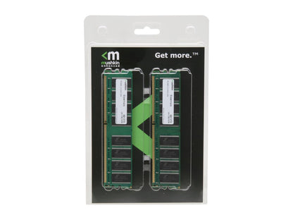 Mushkin Enhanced Essentials 2GB (2 x 1GB) DDR 400 (PC 3200) Dual Channel Kit Desktop Memory Model 991373