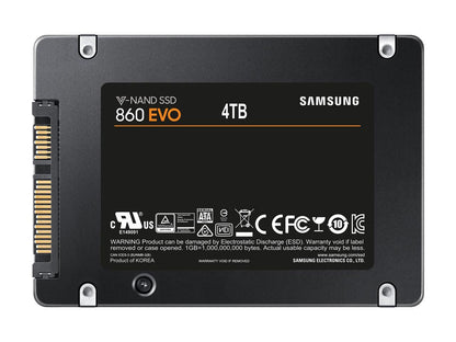SAMSUNG 860 EVO Series 2.5" 4TB SATA III 3D NAND Internal Solid State Drive (SSD) MZ-76E4T0B/AM