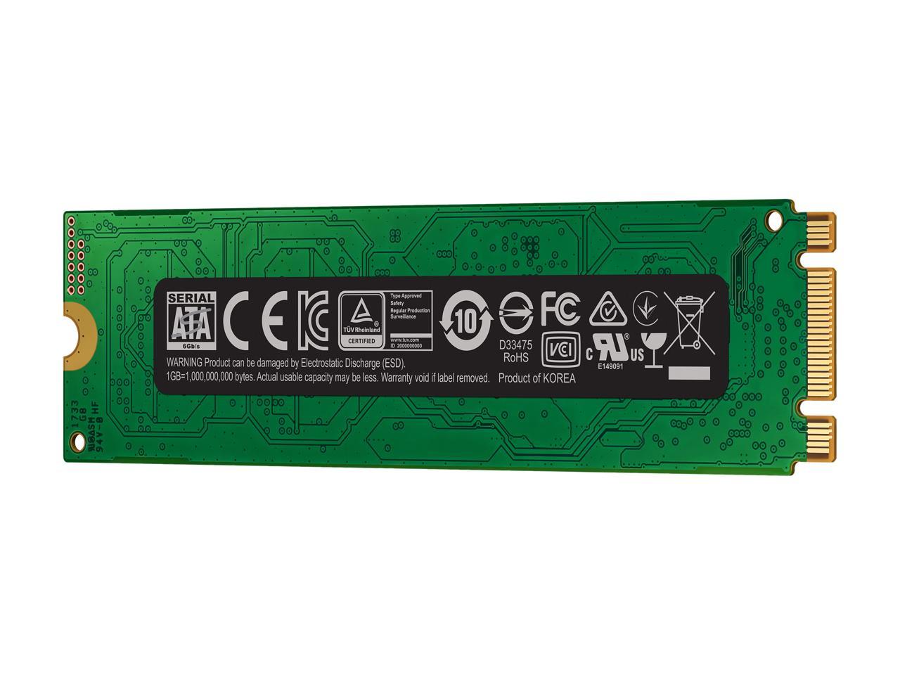 SAMSUNG 860 EVO Series M.2 2280 2TB SATA III 3D NAND Internal Solid State Drive (SSD) MZ-N6E2T0BW