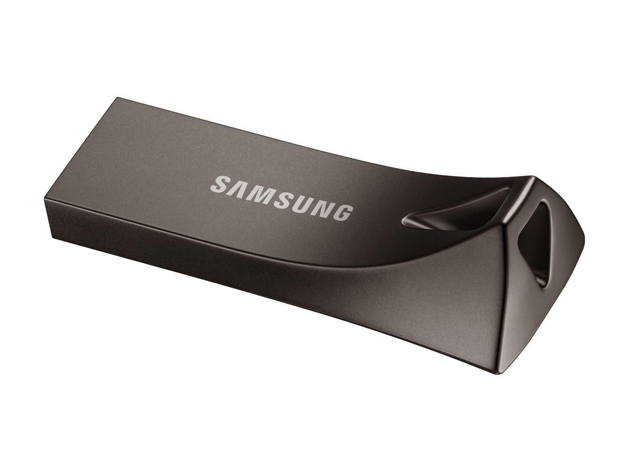 SAMSUNG 64GB BAR Plus (Metal) USB 3.1 Flash Drive, Speed Up to 300MB/s (MUF-64BE4/AM)