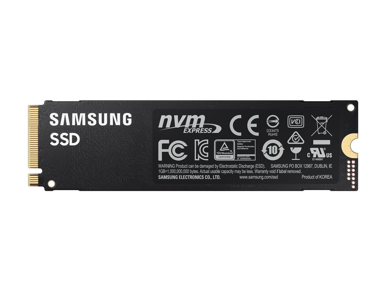 SAMSUNG 980 PRO M.2 2280 500GB PCI-Express Gen 4.0 x4, NVMe 1.3c Samsung V-NAND Internal Solid State Drive (SSD) MZ-V8P500B/AM