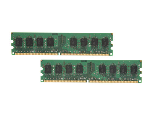 Crucial 4GB (2 x 2GB) 240-Pin DDR2 SDRAM DDR2 800 (PC2 6400) Dual Channel Kit Desktop Memory Model CT2KIT25664AA800