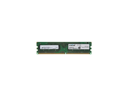 Crucial 1GB 240-Pin DDR2 SDRAM DDR2 800 (PC2 6400) Desktop Memory Model CT12864AA800