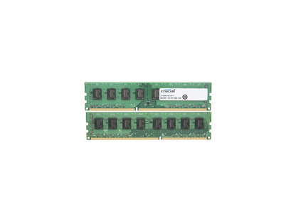 Crucial 8GB (2 x 4GB) 240-Pin DDR3 SDRAM DDR3 1333 (PC3 10600) Micron Chipset Desktop Memory Model CT2KIT51264BA1339