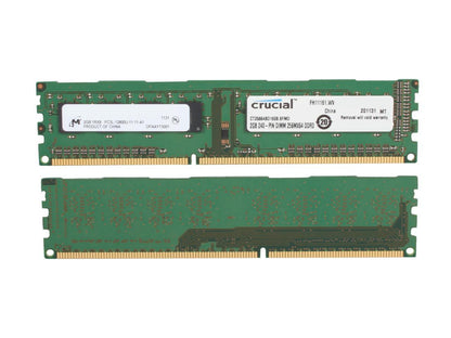 Crucial 4GB (2 x 2GB) 240-Pin DDR3 SDRAM DDR3L 1600 (PC3L 12800) Desktop Memory Model CT2KIT25664BD160B