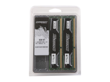 Crucial Ballistix Sport 8GB (2 x 4GB) 240-Pin DDR3 SDRAM DDR3 1333 (PC3 10600) Desktop Memory Model BLS2KIT4G3D1339DS1S00