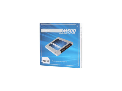 Crucial M500 CT960M500SSD1 7mm (with 9.5mm adapter) 2.5" 960GB SATA III MLC Internal Solid State Drive (SSD)