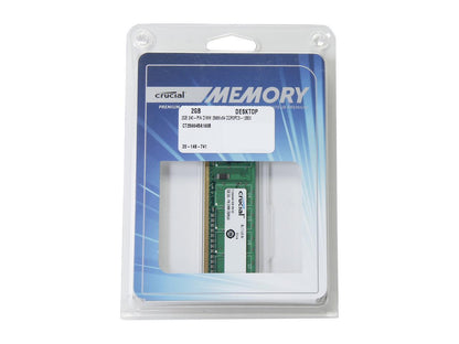 Crucial 2GB 240-Pin DDR3 SDRAM DDR3 1600 (PC3 12800) Desktop Memory Model CT25664BA160B
