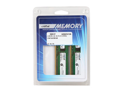 Crucial 16GB (2 x 8GB) 240-Pin DDR3 SDRAM ECC Unbuffered DDR3L 1600 (PC3L 12800) Server Memory Model CT2KIT102472BD160B
