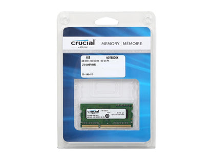 Crucial 4GB 204-Pin DDR3 SO-DIMM DDR3L 1600 (PC3L 12800) Laptop Memory Model CT51264BF160BJ