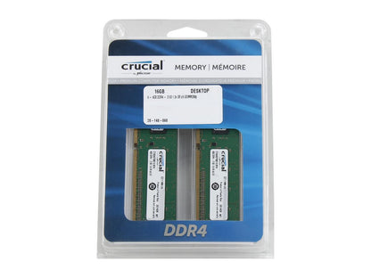 Crucial 16GB (4 x 4GB) 288-Pin DDR4 SDRAM DDR4 2133 (PC4 17000) Desktop Memory Model CT4K4G4DFS8213