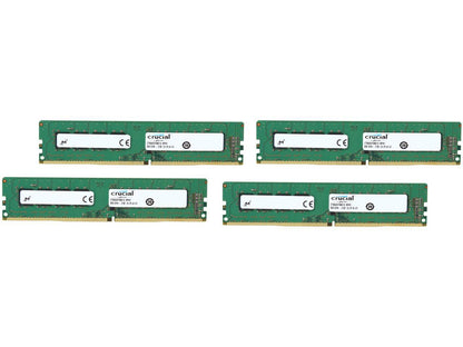 Crucial 32GB (4 x 8GB) 288-Pin DDR4 SDRAM DDR4 2133 (PC4 17000) Micron Chipset Desktop Memory Model CT4K8G4DFD8213