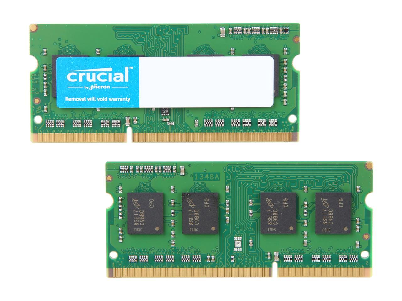 Crucial 8GB (2 x 4GB) DDR3L 1600 (PC3L 12800) ECC Unbuffered Memory for Mac Model CT2K4G3S160BJM