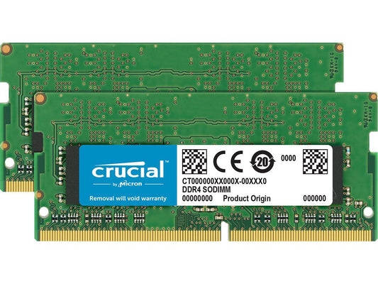 Crucial 16GB (2 x 8GB) DDR4 2666 (PC4 21300) 260-Pin DDR4 SO-DIMM Laptop Memory Model CT2K8G4SFS8266