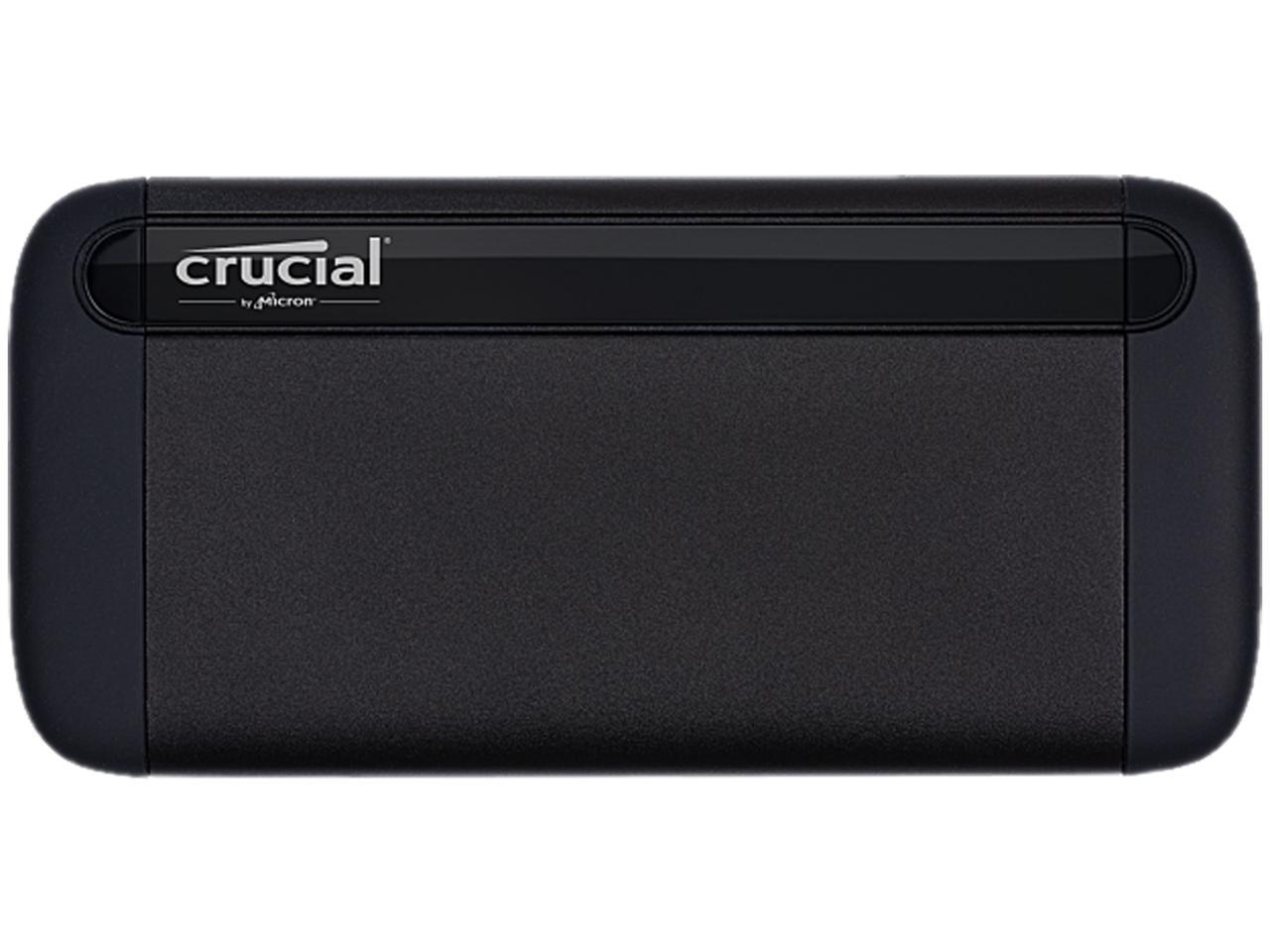 Crucial 1TB X8 Portable SSD - Up to 1050 MB/s - USB 3.2 - USB-C, USB-A - CT1000X8SSD9