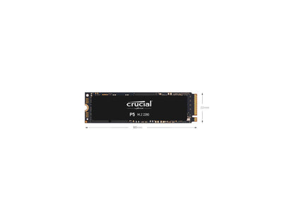 Crucial P5 250GB 3D NAND NVMe Internal SSD, up to 3400 MB/s - CT250P5SSD8