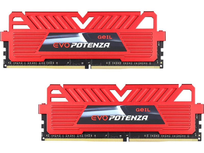 GeIL EVO POTENZA 16GB (2 x 8GB) 288-Pin DDR4 SDRAM DDR4 2400 (PC4 19200) Desktop Memory Model GPR416GB2400C16DC