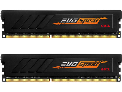 GeIL EVO SPEAR 16GB (2 x 8GB) 288-Pin DDR4 SDRAM DDR4 2400 (PC4 19200) Desktop Memory Model GSB416GB2400C16DC