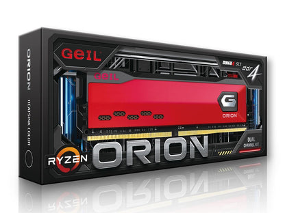 GeIL ORION AMD Edition 16GB (2 x 8GB) 288-Pin DDR4 SDRAM DDR4 3000 (PC4 24000) Intel XMP 2.0 Desktop Memory Model GAOR416GB3000C16ADC