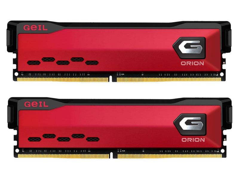 GeIL ORION AMD Edition 32GB (2 x 16GB) 288-Pin DDR4 SDRAM DDR4 3000 (PC4 24000) Intel XMP 2.0 Desktop Memory Model GAOR432GB3000C16ADC
