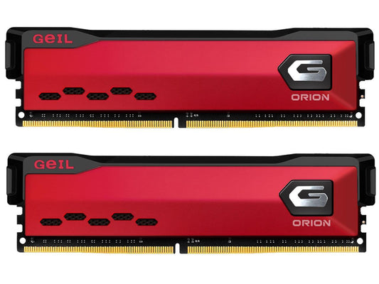GeIL ORION AMD Edition 16GB (2 x 8GB) 288-Pin DDR4 SDRAM DDR4 3200 (PC4 25600) Intel XMP 2.0 Desktop Memory Model GAOR416GB3200C16ADC