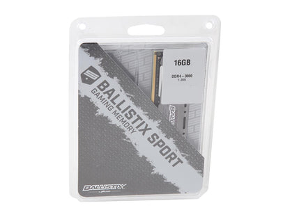 Ballistix Sport LT 16GB 288-Pin DDR4 SDRAM DDR4 3000 (PC4 24000) Desktop Memory Model BLS16G4D30BESB