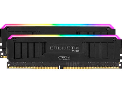 Crucial Ballistix MAX RGB 32GB (2 x 16GB) 288-Pin DDR4 SDRAM DDR4 4000 (PC4 32000) Desktop Memory Model BLM2K16G40C18U4BL