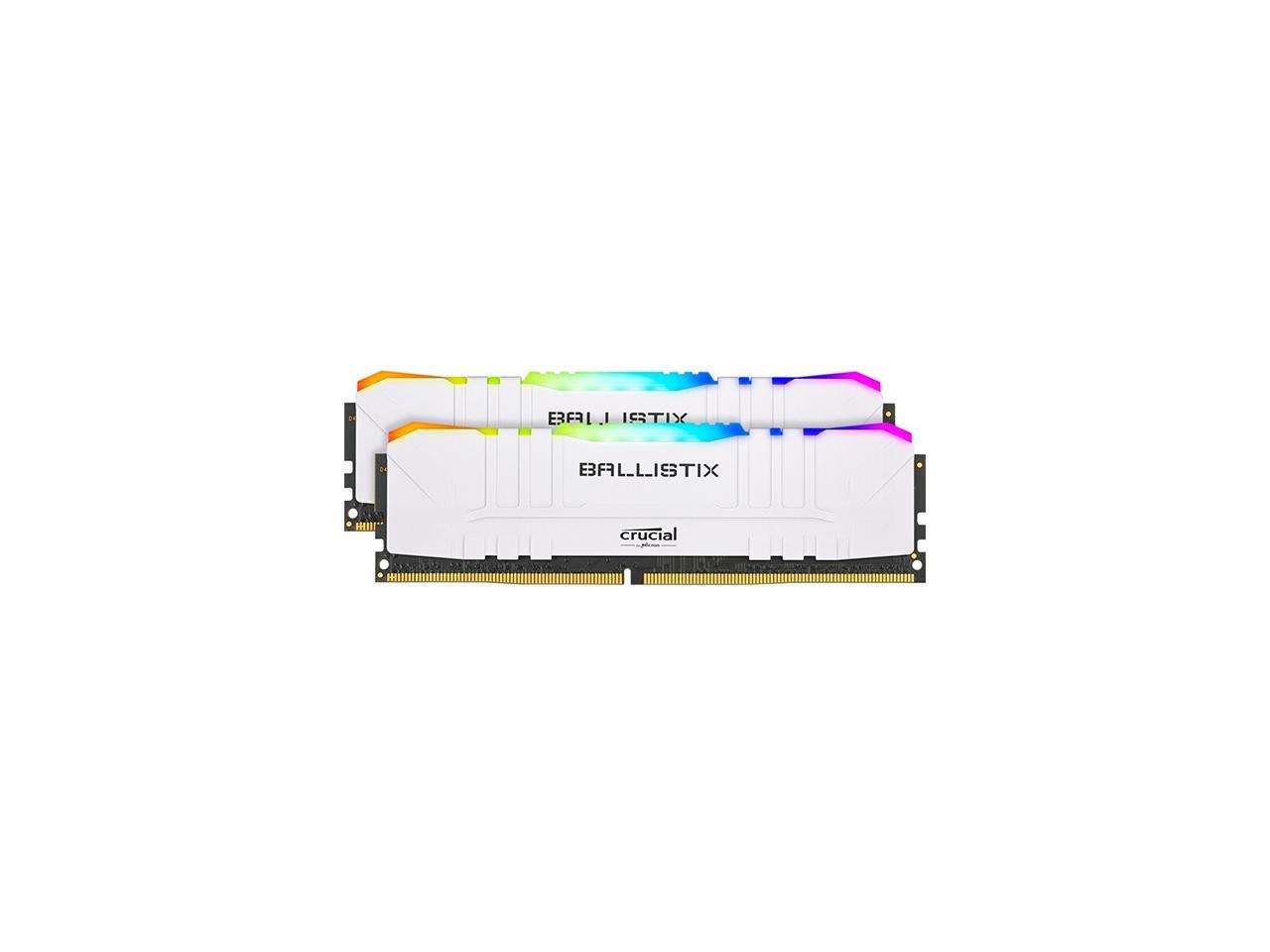 Crucial Ballistix RGB 16GB (2 x 8GB) 288-Pin DDR4 SDRAM DDR4 3600 (PC4 28800) Desktop Memory Model BL2K8G36C16U4WL