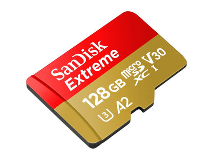 SanDisk 128GB Extreme microSDXC UHS-I/U3 A2 Memory Card with Adapter, Speed Up to 160MB/s (SDSQXA1-128G-GN6MA)