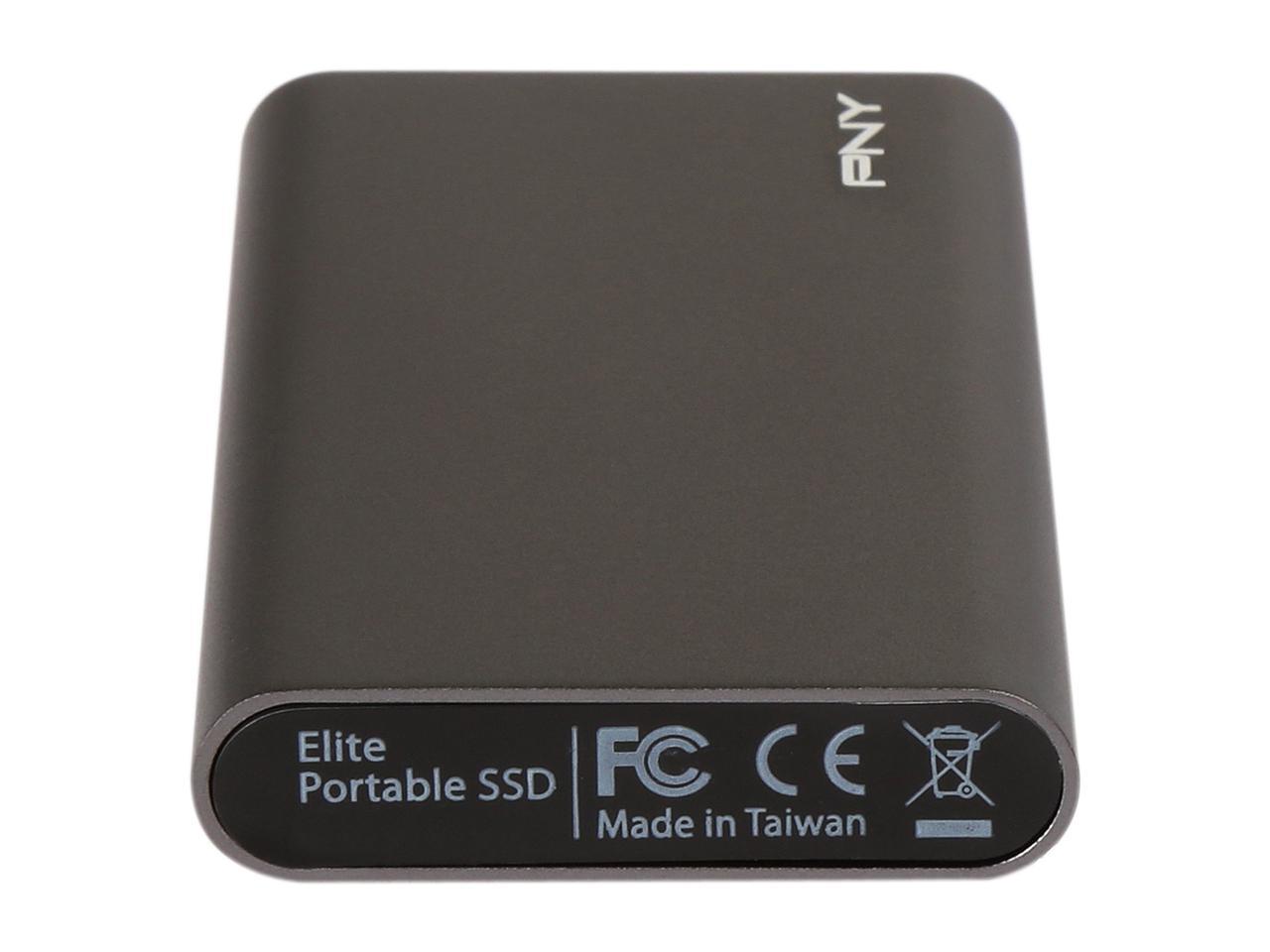 PNY ELITE 240GB USB 3.0 Portable Solid State Drive (SSD) - (PSD1CS1050-240-FFS)
