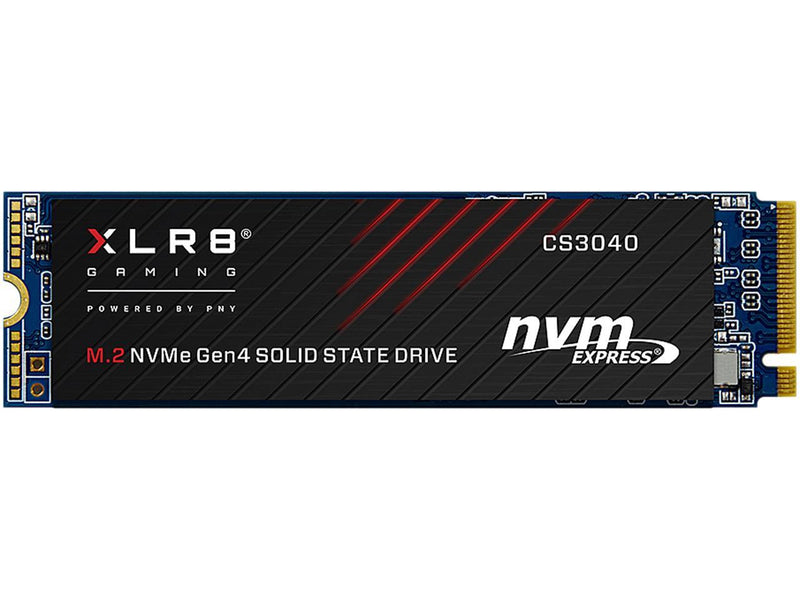 PNY XLR8 CS3040 500GB M.2Â NVMeÂ Gen4 x4 InternalÂ Solid StateÂ Drive (SSD) - M280CS3040-500-RB