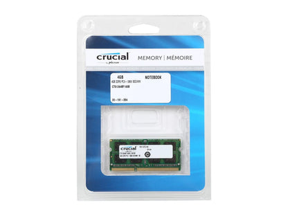 Crucial 4GB 204-Pin DDR3 SO-DIMM DDR3L 1600 (PC3L 12800) Laptop Memory Model CT51264BF160B