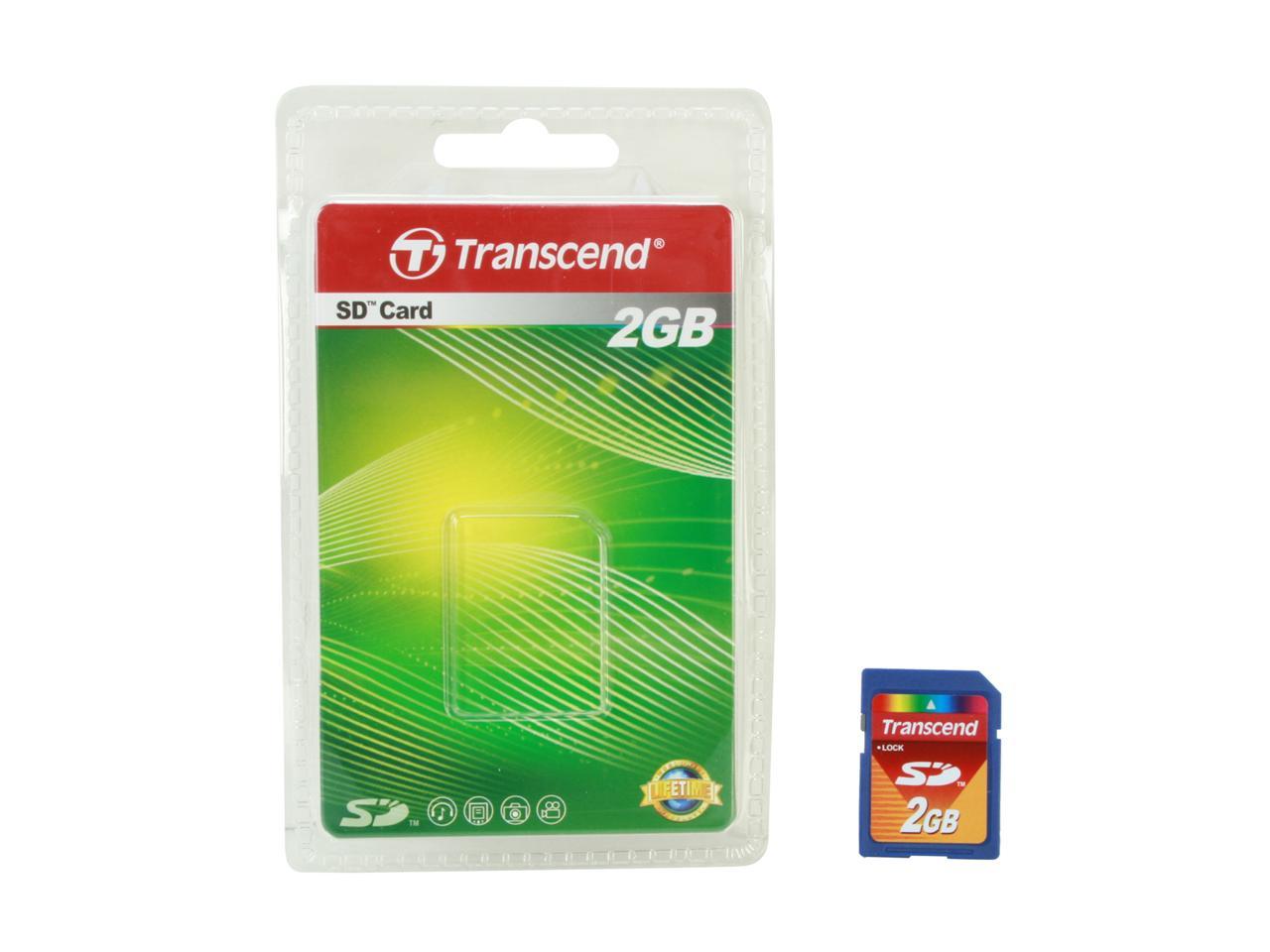 Transcend 2GB Secure Digital (SD) Flash Card Model TS2GSDC