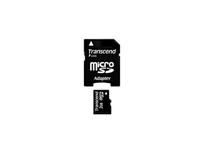 Transcend 2GB MicroSD Flash Card Model TS2GUSD