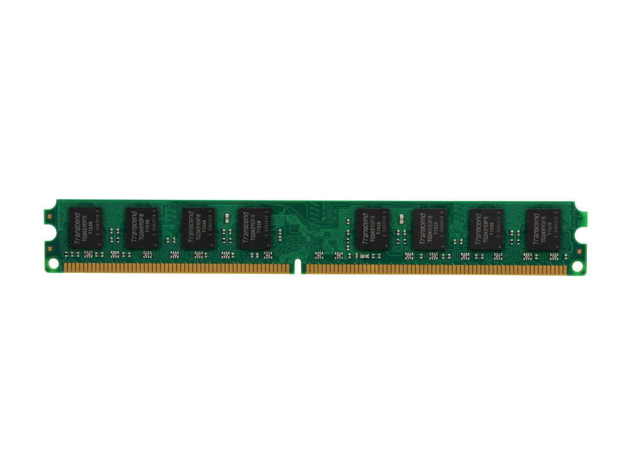 Transcend 2GB 240-Pin DDR2 SDRAM DDR2 667 (PC2 5300) Desktop Memory Model JM667QLU-2G