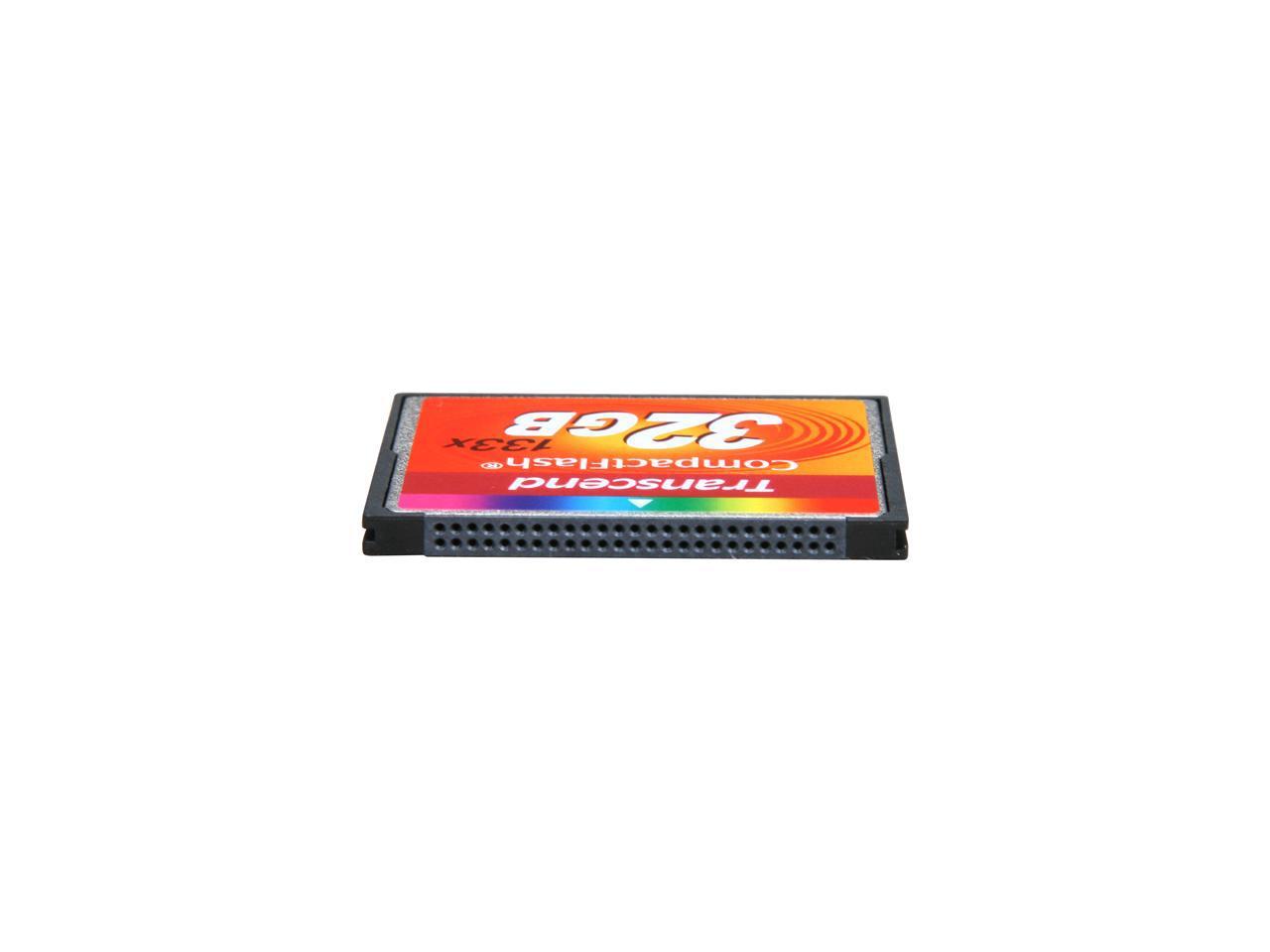 Transcend 32GB Compact Flash (CF) Flash Card Model TS32GCF133