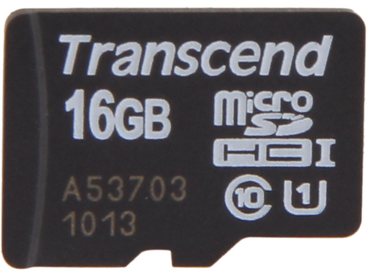 Transcend 16GB Flash Card Model TS16GUSDCU1