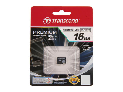 Transcend 16GB Flash Card Model TS16GUSDCU1