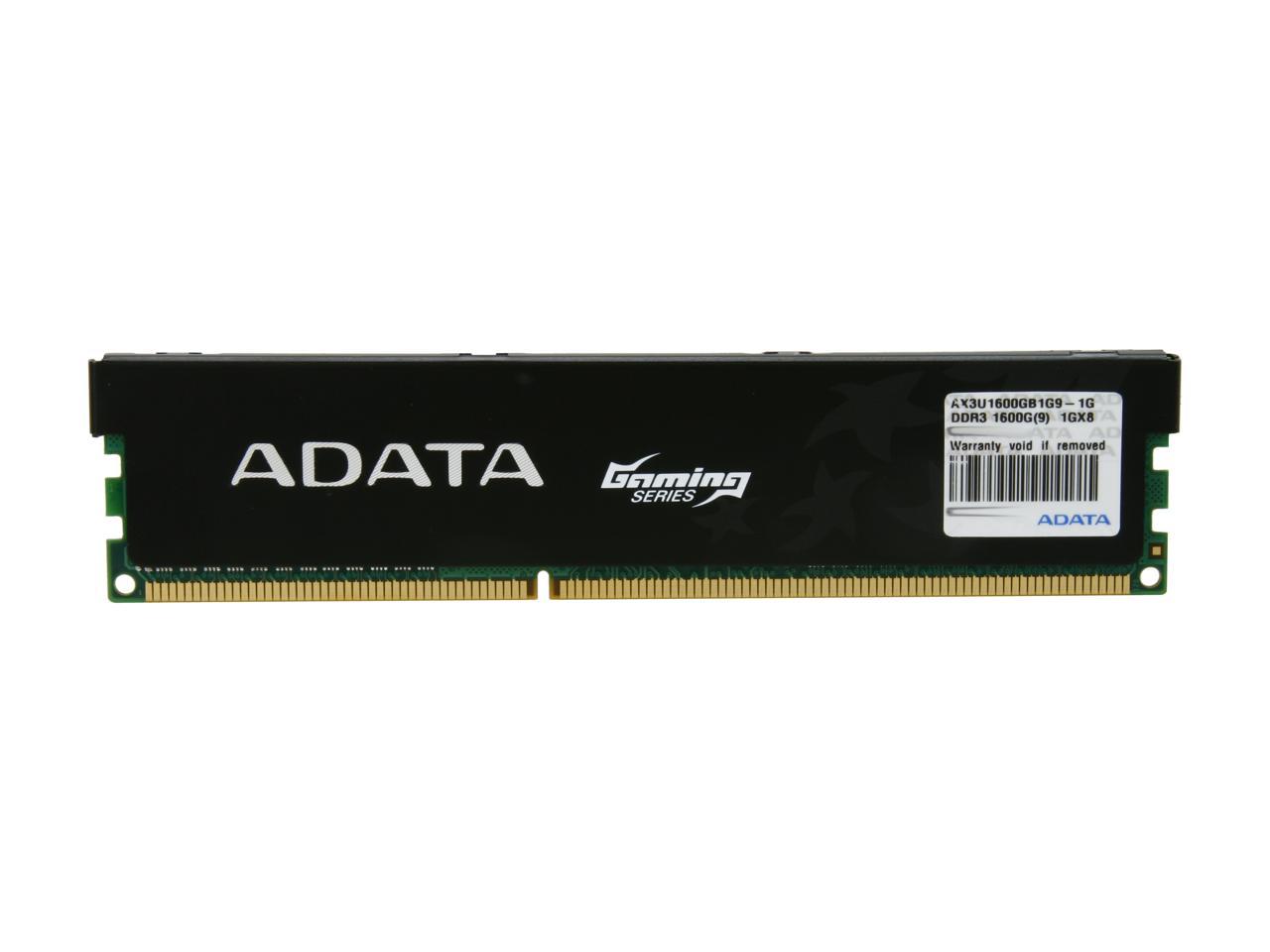 ADATA Gaming Series 1GB 240-Pin DDR3 SDRAM DDR3 1600 (PC3 12800) Desktop Memory Model AX3U1600GB1G9-CG
